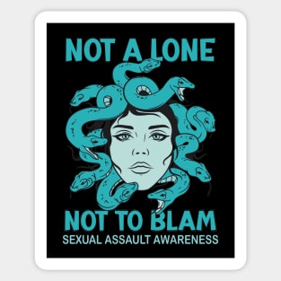 Medusa: Not Alone, Not to Blame (Sexual Assault Awareness Tee) Sticker